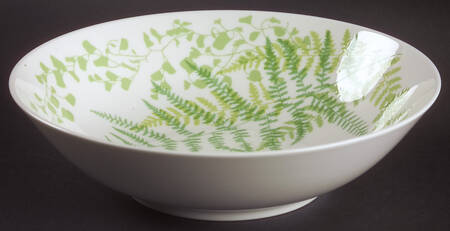 Lacy Fern Green 8" Round Vegetable Bowl
