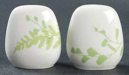 Lacy Fern Green Salt & Pepper Set
