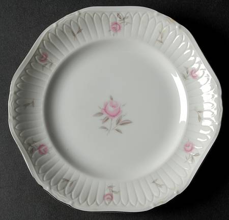 La Fleur Pink Bread & Butter Plate