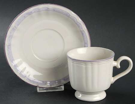 Lavender Haze Footed Cup & Saucer Set