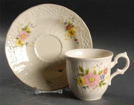 Lancaster Flat Cup & Saucer Set