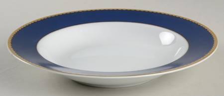 Lapis Blue Rim Soup Bowl