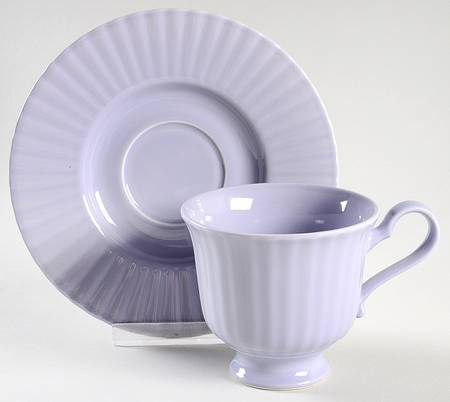 Lavender Sachet Footed Cup & Saucer Set