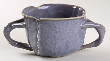 Laslo Lavender Flat Cream Soup Bowl
