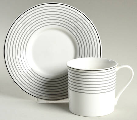 Latitudes Flat Cup & Saucer Set