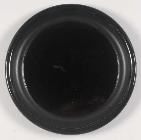 Lava Black Dinner Plate