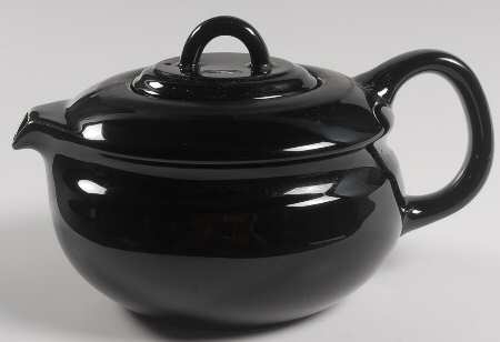 Lava Black Teapot & Lid