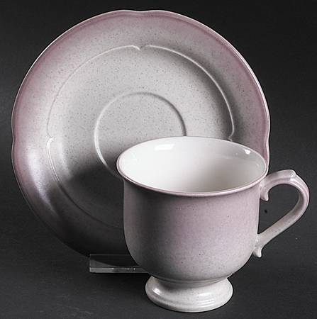Lavender Footed Cup & Saucer Set