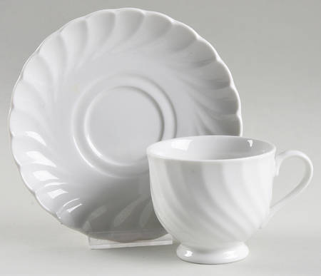 Le Blanc Footed Cup & Saucer Set
