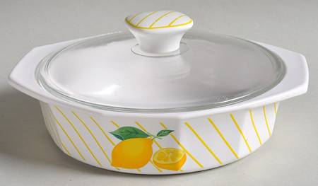 Lemons 1 Pt Round Covered Casserole