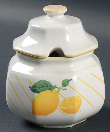 Lemons Sugar Bowl & Lid