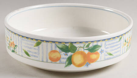 Lemon Medley 8" Round Vegetable Bowl