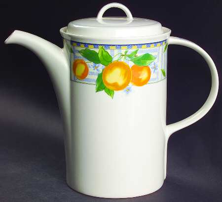 Lemon Medley Coffee Pot & Lid