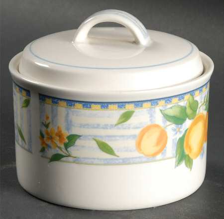 Lemon Medley Sugar Bowl & Lid