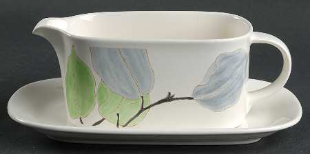 Leaf Song Gravy Boat & Underplate (Relish/Butter)
