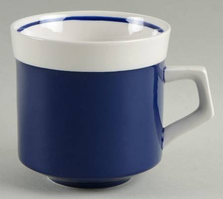 Light and Lively Blue Flat Cup