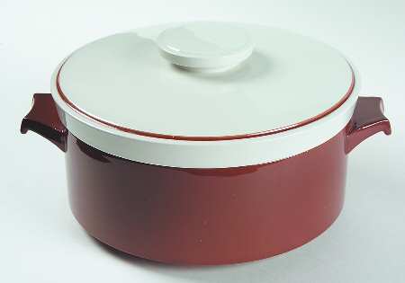 Light and Lively Brown 3 Quart Round Covered Casserole