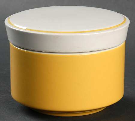 Light and Lively Yellow Sugar Bowl & Lid