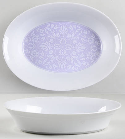 Lilac Mist 10" Oval Vegetable Bowl