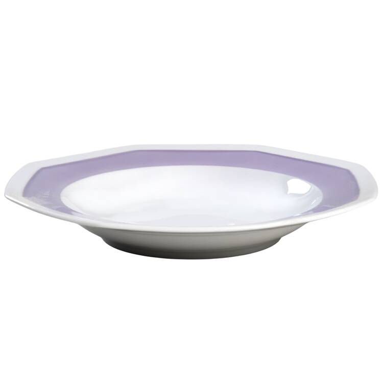 Lilac Mist Large Rim Soup Bowl