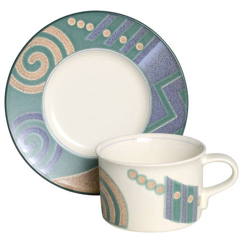 Life Style Flat Cup & Saucer Set
