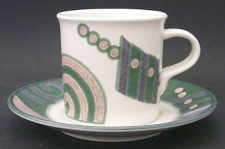 Life Style European Flat Cup & Saucer Set