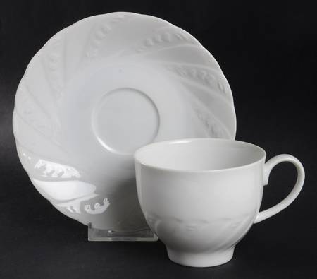 Lily of The Valley Flat Cup & Saucer Set