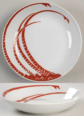 The Lobster Red Coupe Soup Bowl