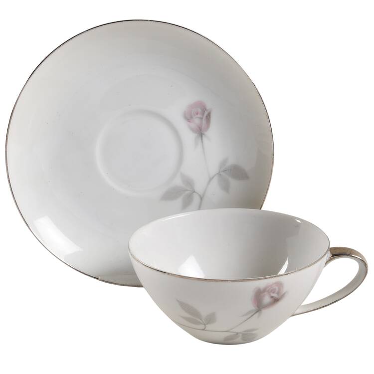 Lorinda Flat Cup & Saucer Set
