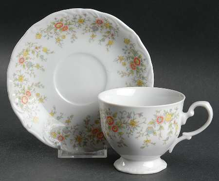 Love Song Footed Cup & Saucer Set by Mikasa
