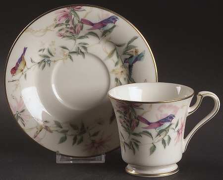 Love Story Footed Cup & Saucer Set