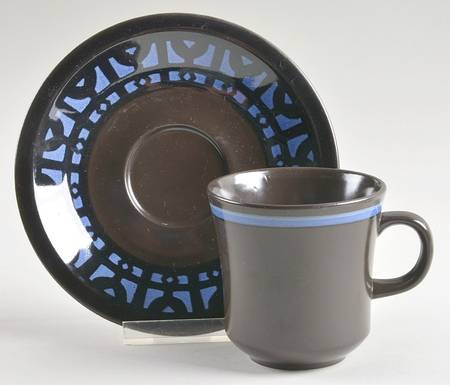Lugano Flat Cup & Saucer Set