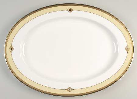 Luxura Saffron 17" Oval Serving Platter