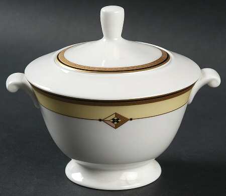 Luxura Saffron Sugar Bowl & Lid by Mikasa