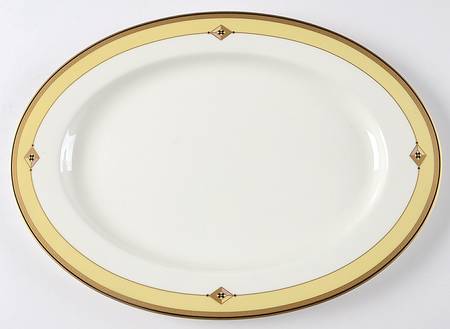 Luxura Saffron 15" Oval Serving Platter