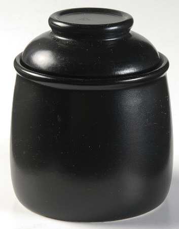 Matte Black Sugar Bowl & Lid