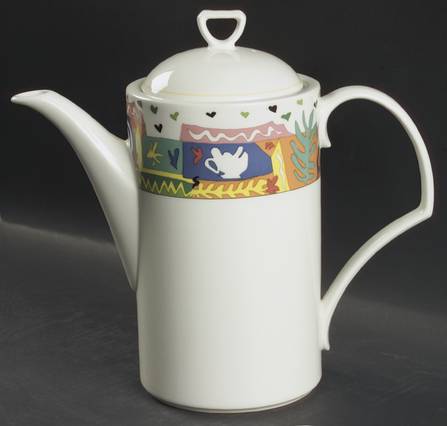 Mardi Gras Coffee Pot & Lid