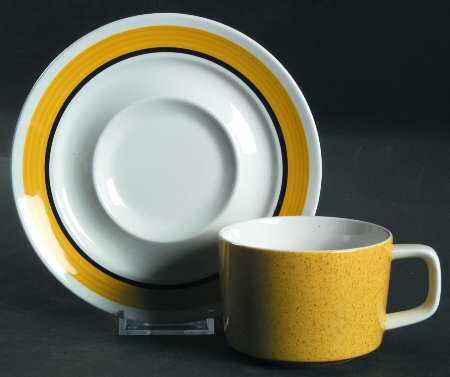 Maize Flat Cup & Saucer Set