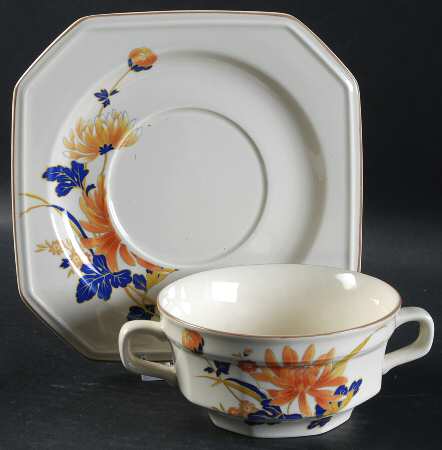 Majestic Flat Cream Soup Bowl & Saucer Set