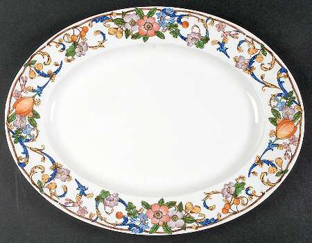 Magical Meadow 15" Oval Serving Platter