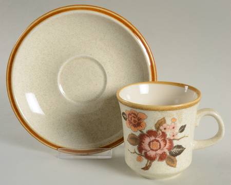 Mandarin Flat Cup & Saucer Set