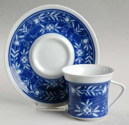 Mandarin Flat Cup & Saucer Set