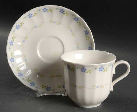 Mariana Flat Cup & Saucer Set