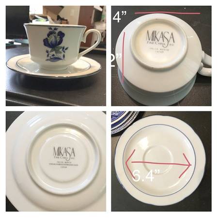Marin Footed Cup & Saucer Set
