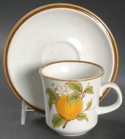 Marmalade Flat Cup & Saucer Set