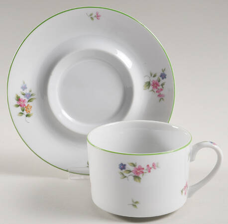 Marquette Flat Cup & Saucer Set