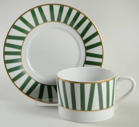 Marquee Jade Flat Cup & Saucer Set