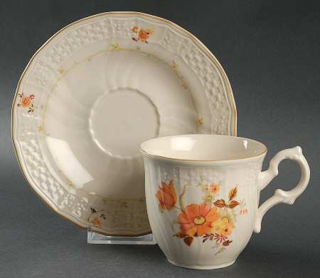 Marseilles Flat Cup & Saucer Set