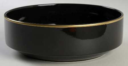 Matrix Black 8" Round Vegetable Bowl