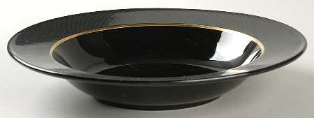 Matrix Black Large Rim Soup Bowl